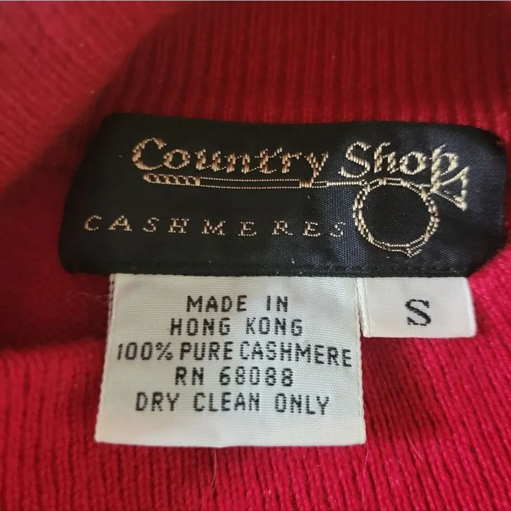 Cashmere House Women's Red Mock Neck Pullover Long Sleeve Sweater